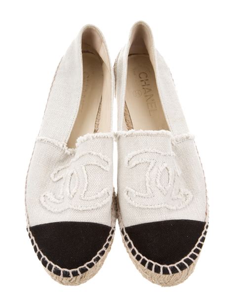 chaussure chanel espadrille prix|Chanel espadrilles discount.